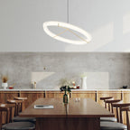 Lustra Lustre Moderne Acier Inoxydable Anneau - Neutralighting