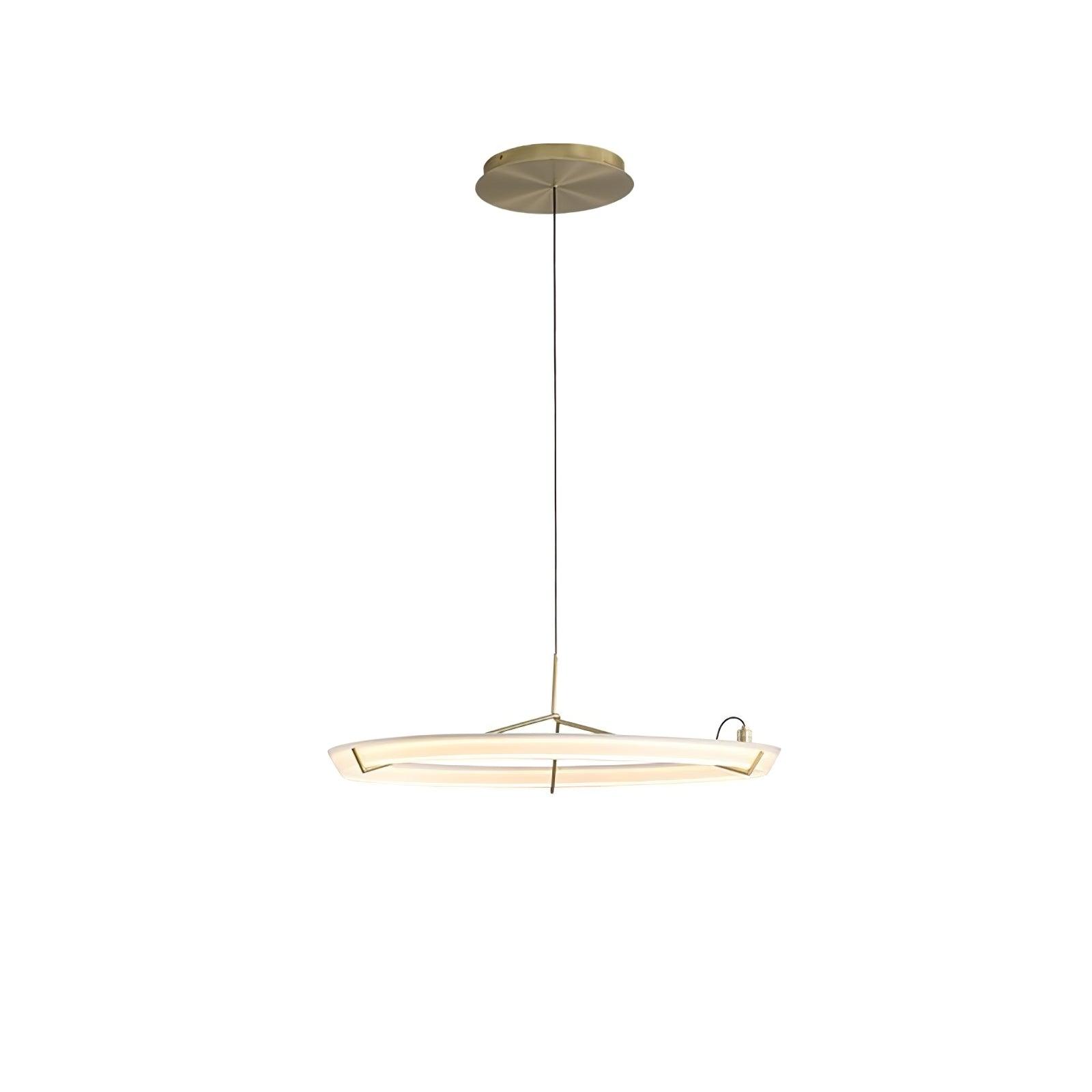 Lustra Lustre Moderne Acier Inoxydable Anneau - Neutralighting