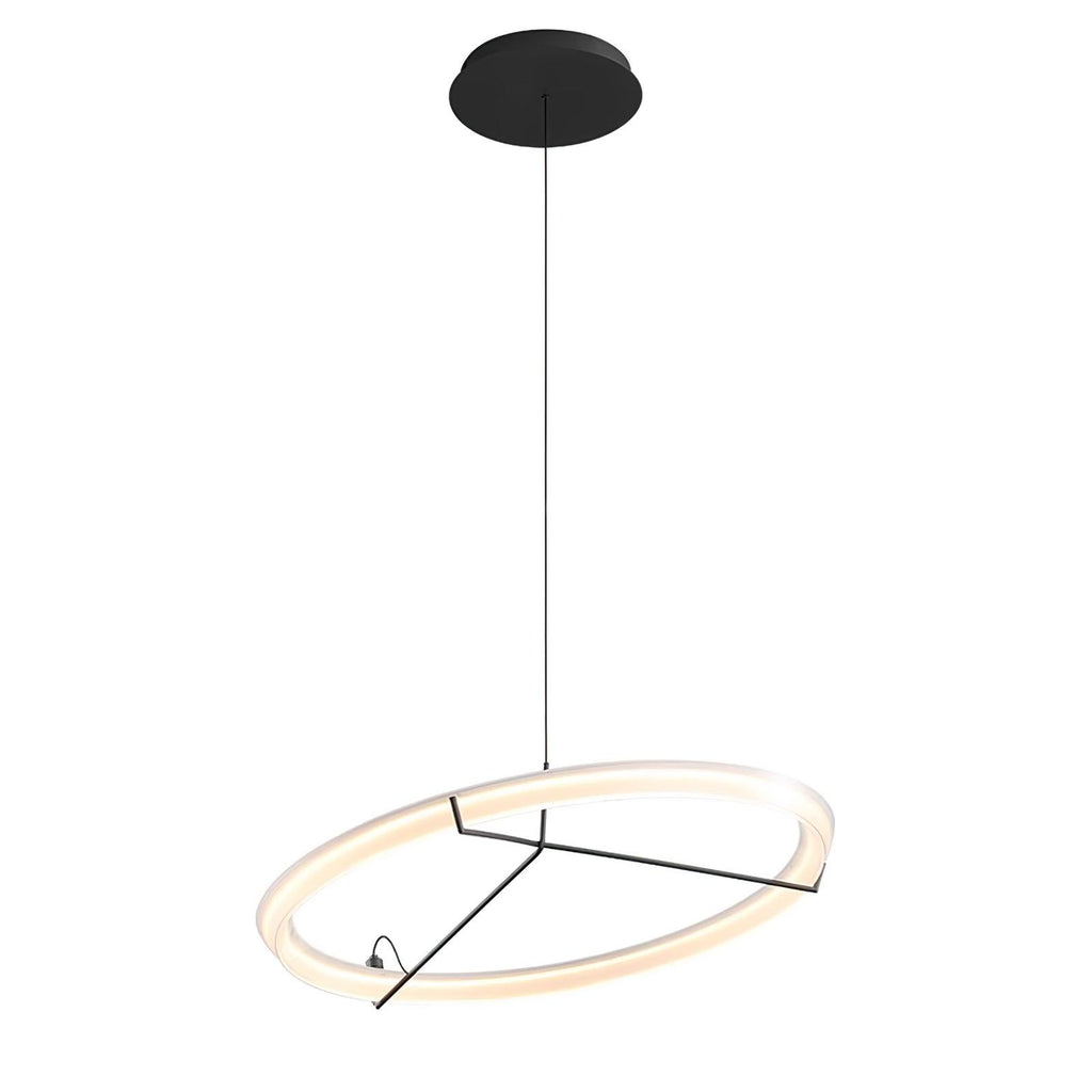 Lustra Lustre Moderne Acier Inoxydable Anneau - Neutralighting