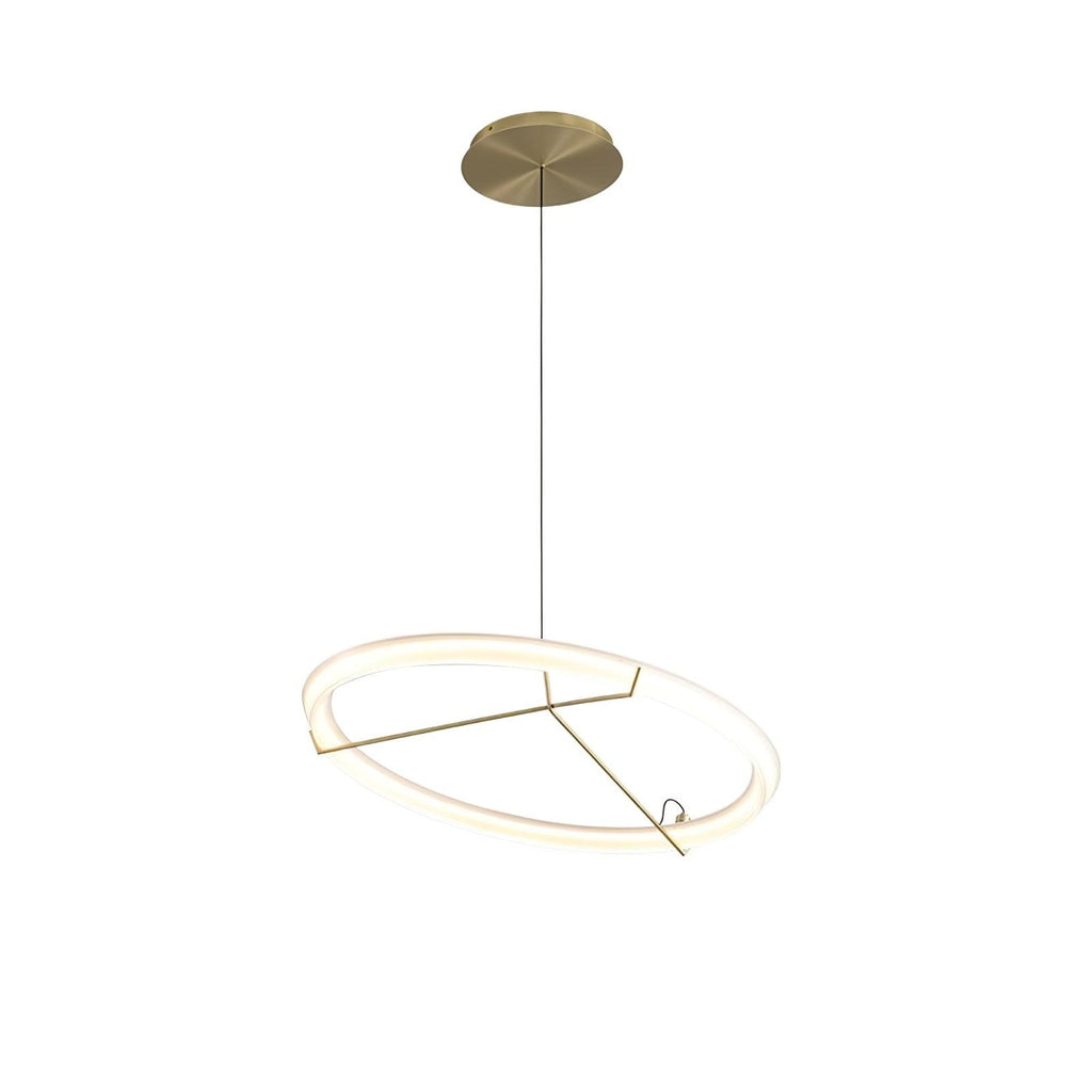 Lustra Lustre Moderne Acier Inoxydable Anneau - Neutralighting
