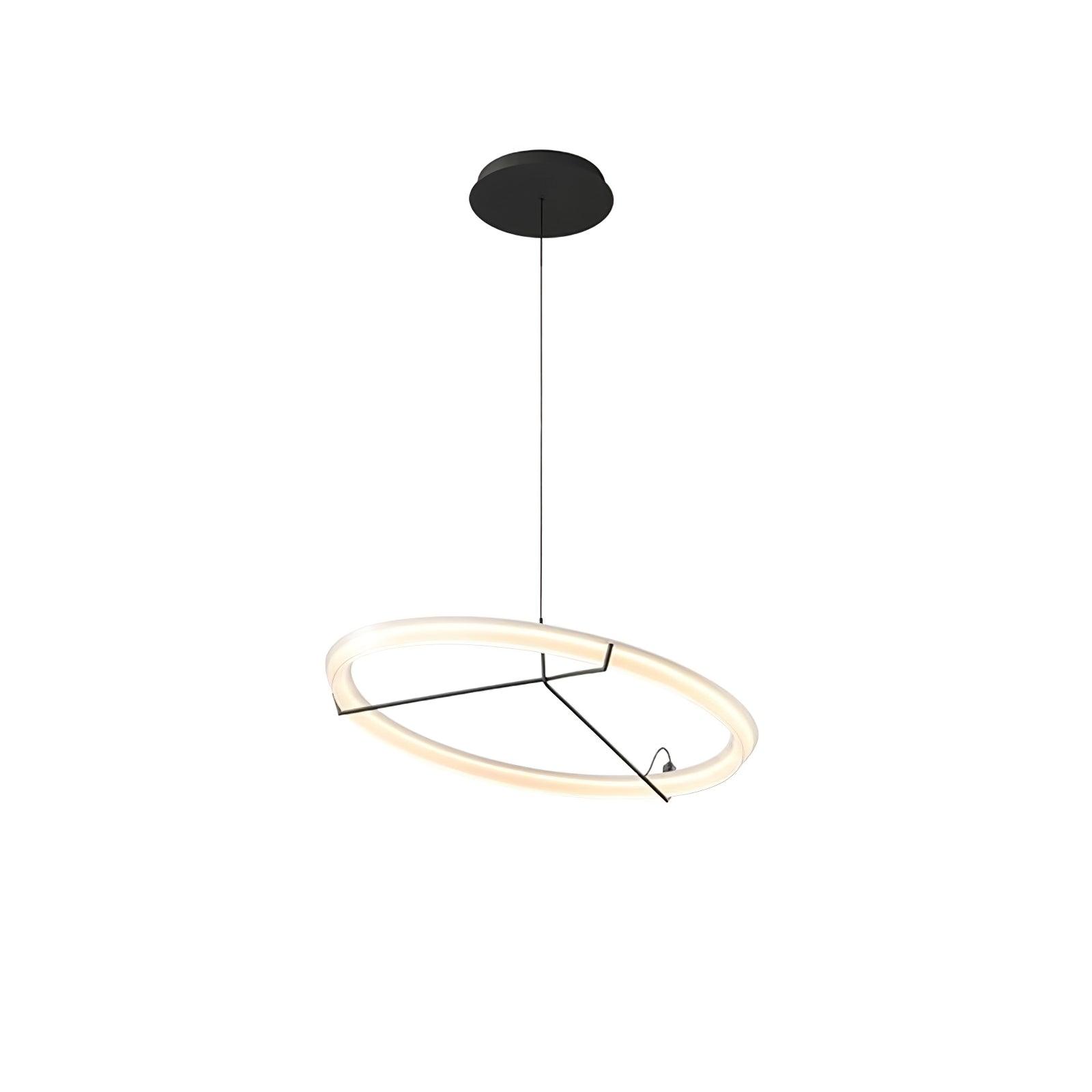 Lustra Lustre Moderne Acier Inoxydable Anneau - Neutralighting