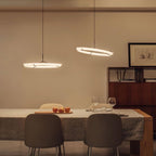 Lustra Lustre Moderne Acier Inoxydable Anneau - Neutralighting