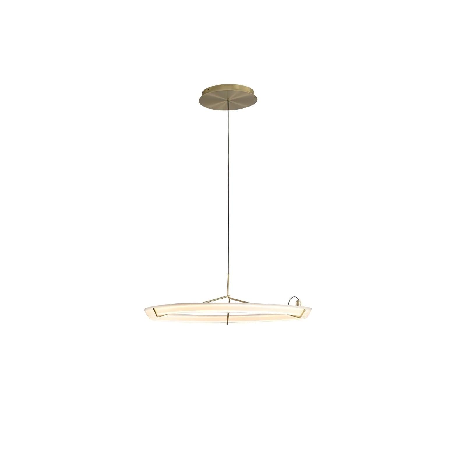 Lustra Lustre Moderne Acier Inoxydable Anneau - Neutralighting