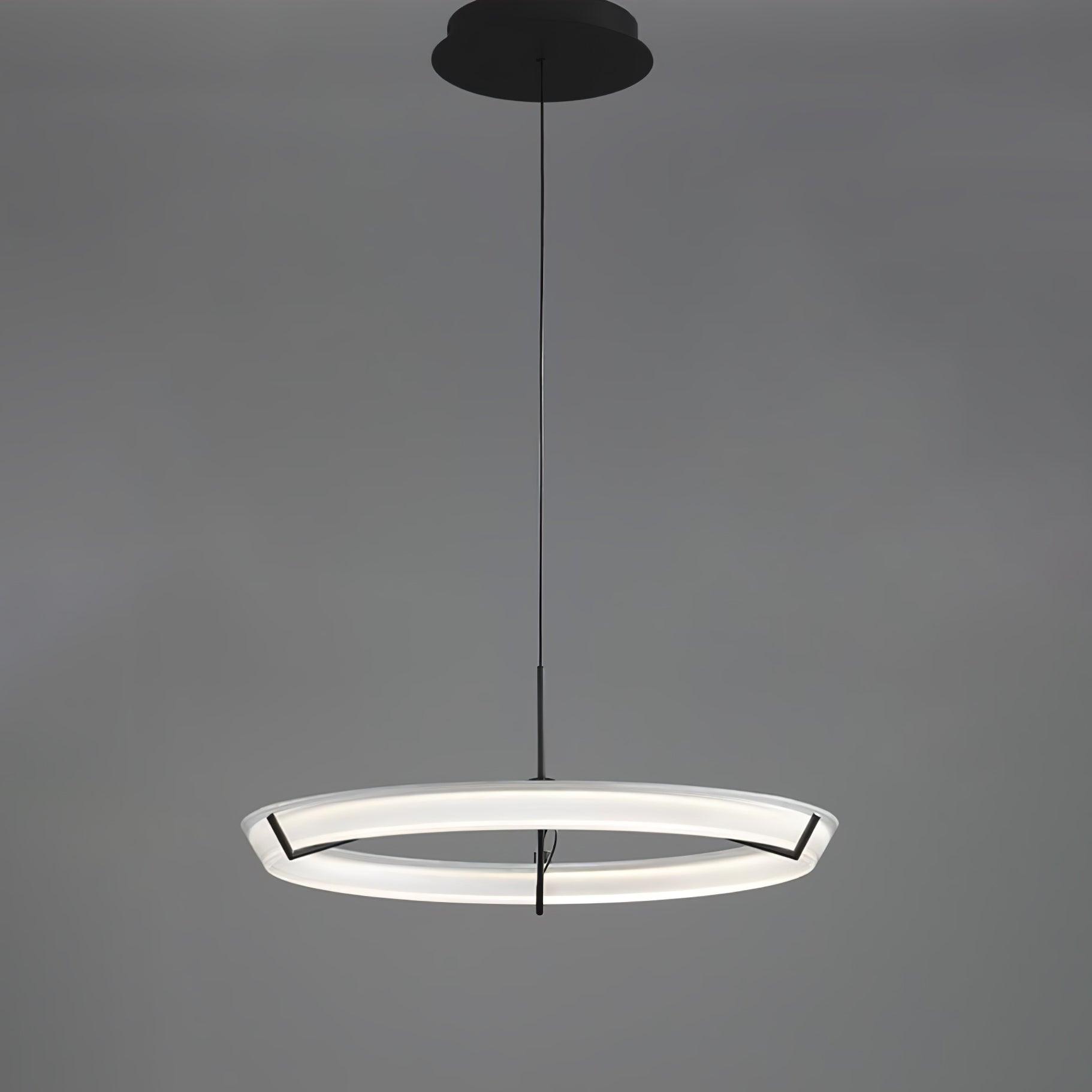Lustra Lustre Moderne Acier Inoxydable Anneau - Neutralighting