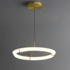Lustra Lustre Moderne Acier Inoxydable Anneau - Neutralighting
