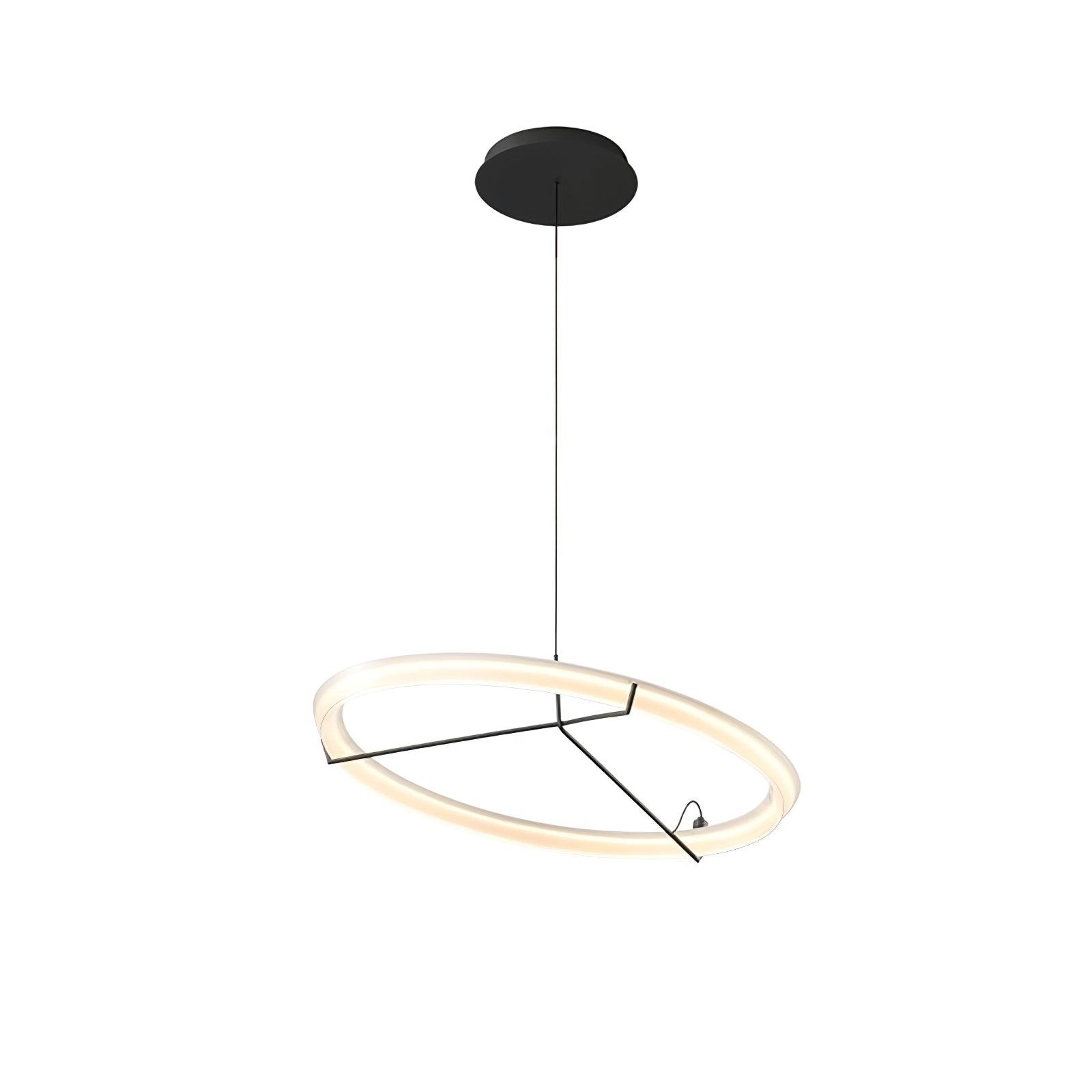 Lustra Lustre Moderne Acier Inoxydable Anneau - Neutralighting