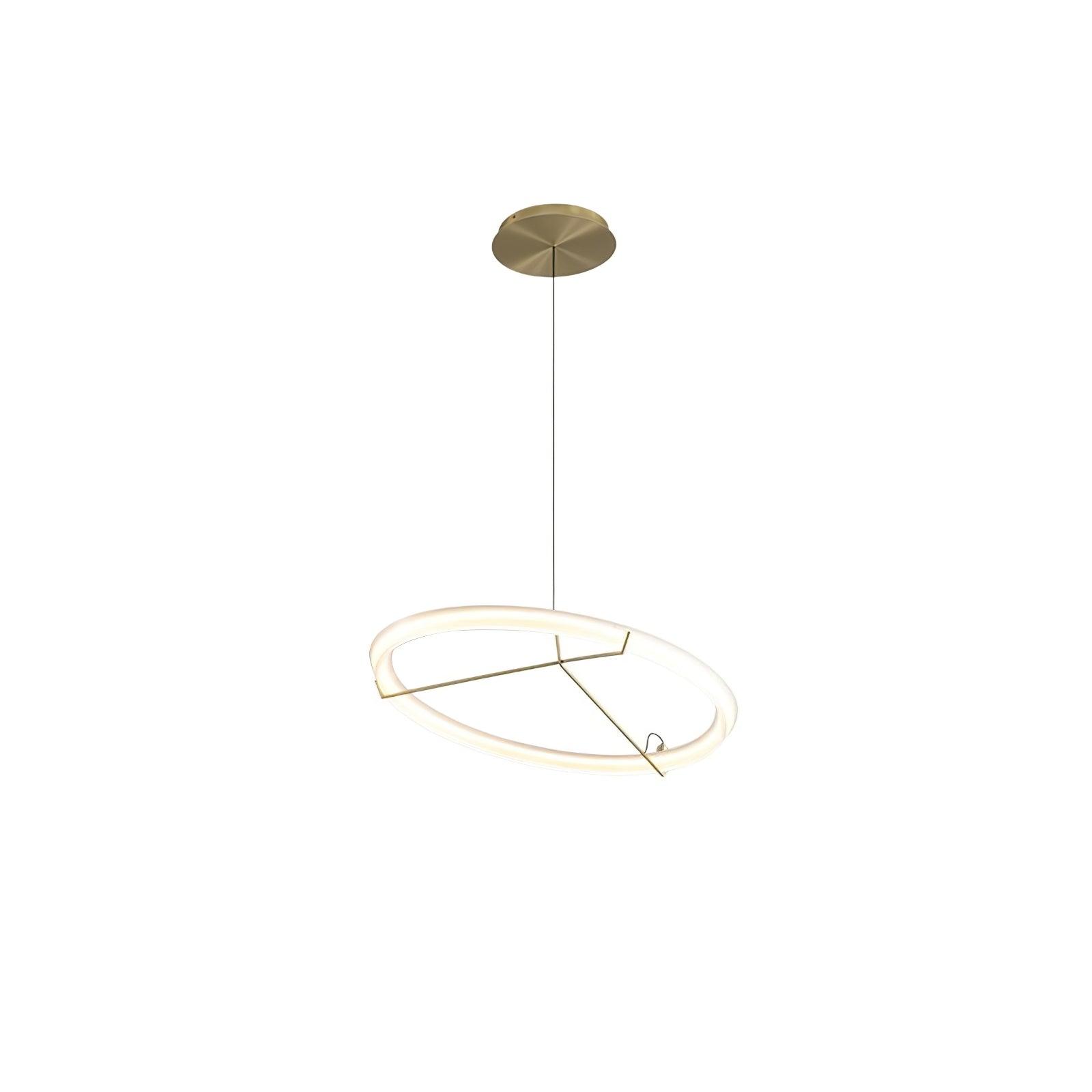 Lustra Lustre Moderne Acier Inoxydable Anneau - Neutralighting