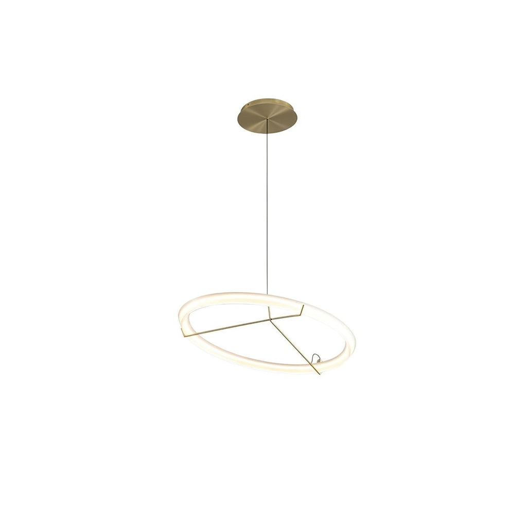 Lustra Lustre Moderne Acier Inoxydable Anneau - Neutralighting