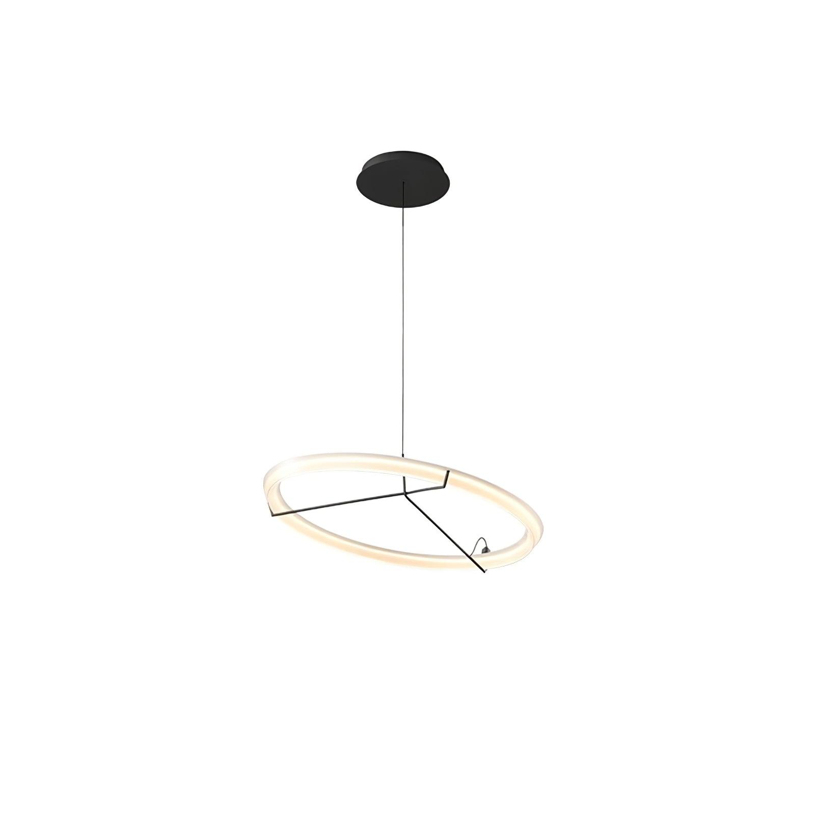 Lustra Lustre Moderne Acier Inoxydable Anneau - Neutralighting