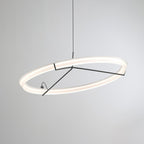 Lustra Lustre Moderne Acier Inoxydable Anneau - Neutralighting