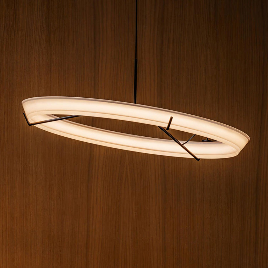Lustra Lustre Moderne Acier Inoxydable Anneau - Neutralighting