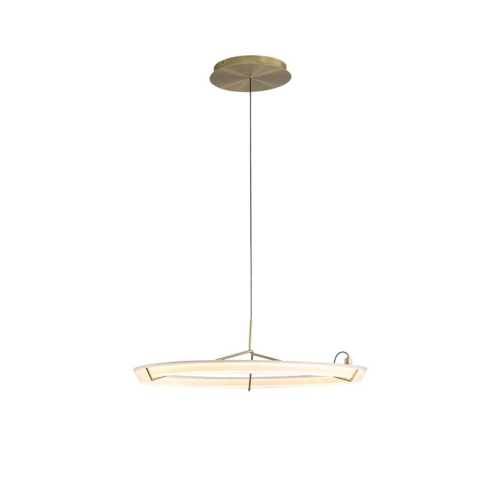 Lustra Lustre Moderne Acier Inoxydable Anneau - Neutralighting