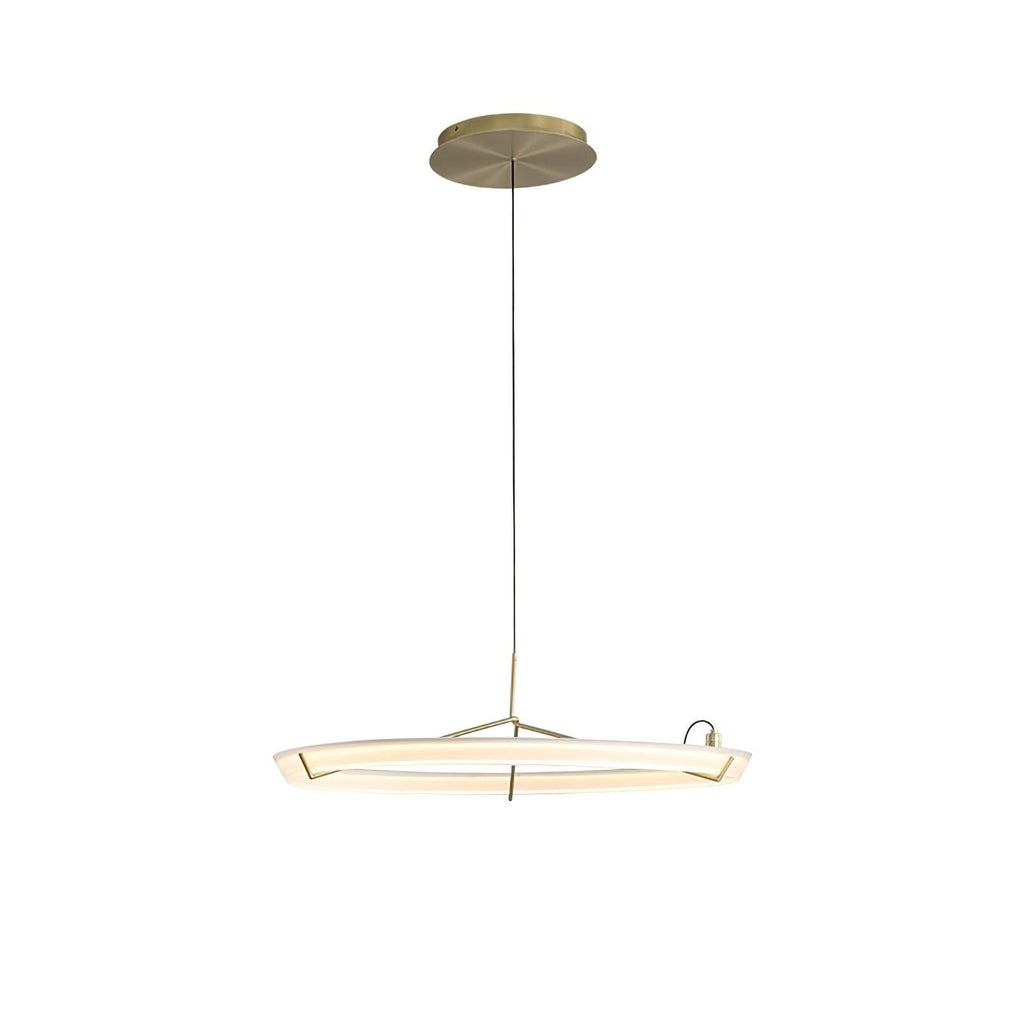 Lustra Lustre Moderne Acier Inoxydable Anneau - Neutralighting
