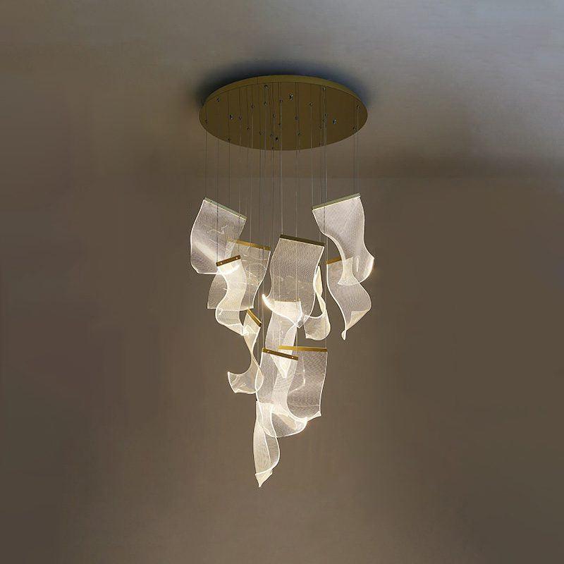 Lustra Chandelier Acrylic LED Abstract Floating - Neutralighting