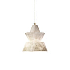 Ezion Lampe Suspension Superposée en Albâtre Blanc - Neutralighting