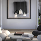 Ezion Lampe Suspension Superposée en Albâtre Blanc - Neutralighting