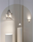 Ezion Lampe Suspension Superposée en Albâtre Blanc - Neutralighting