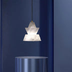 Ezion Lampe Suspension Superposée en Albâtre Blanc - Neutralighting