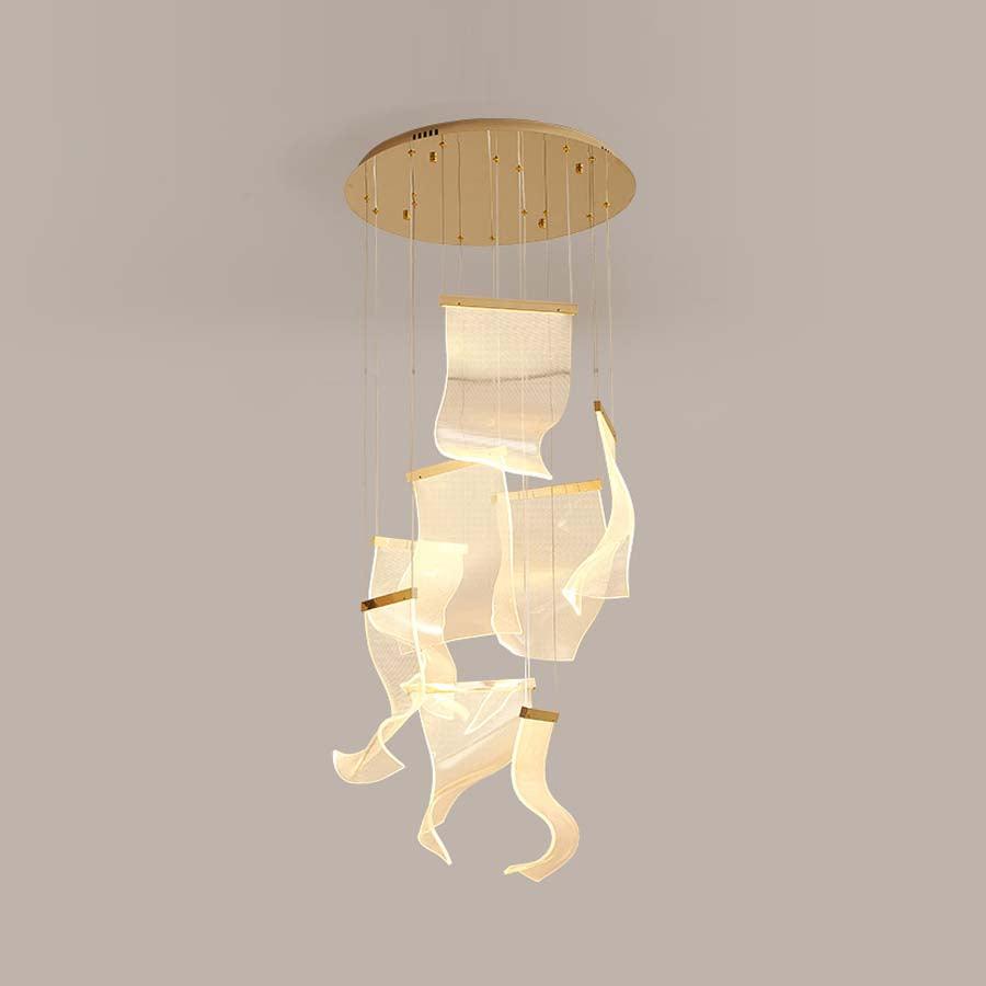 Lustra Chandelier Acrylic LED Abstract Floating - Neutralighting