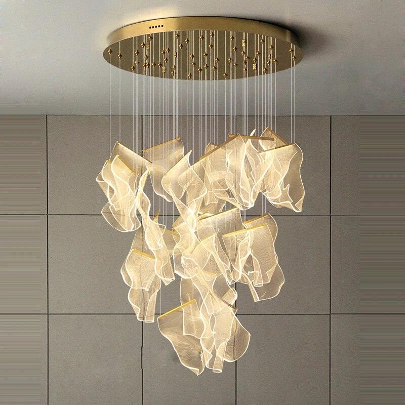 Lustra Chandelier Acrylic LED Abstract Floating - Neutralighting
