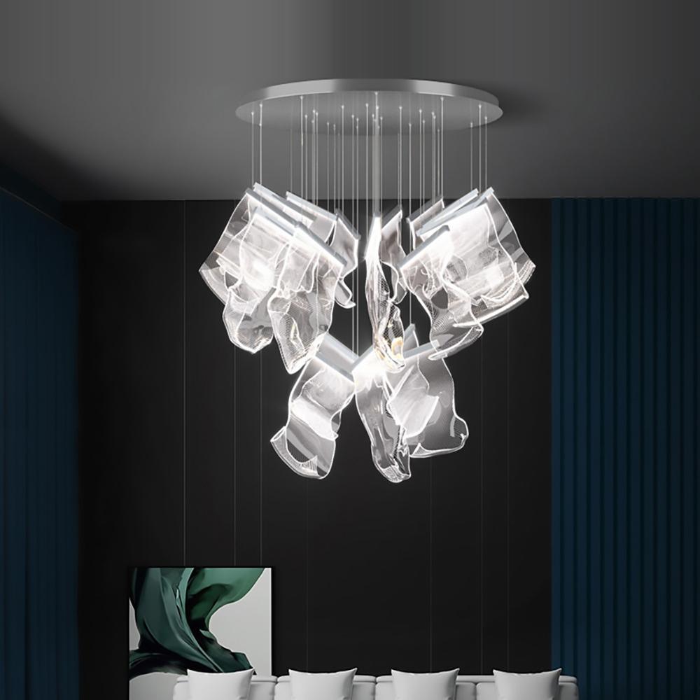 Lustra Chandelier Acrylic LED Abstract Floating - Neutralighting