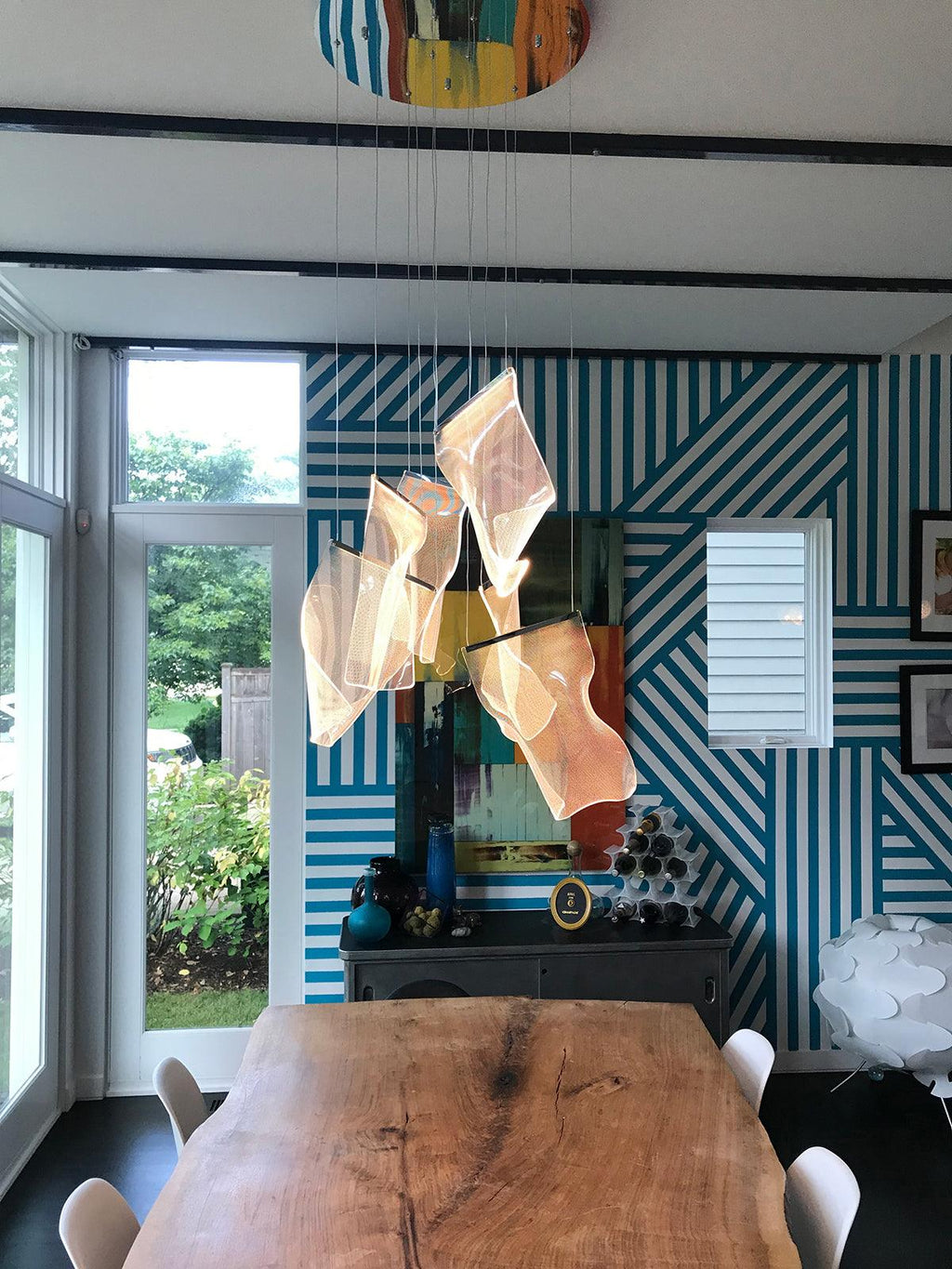 Lustra Chandelier Acrylic LED Abstract Floating - Neutralighting