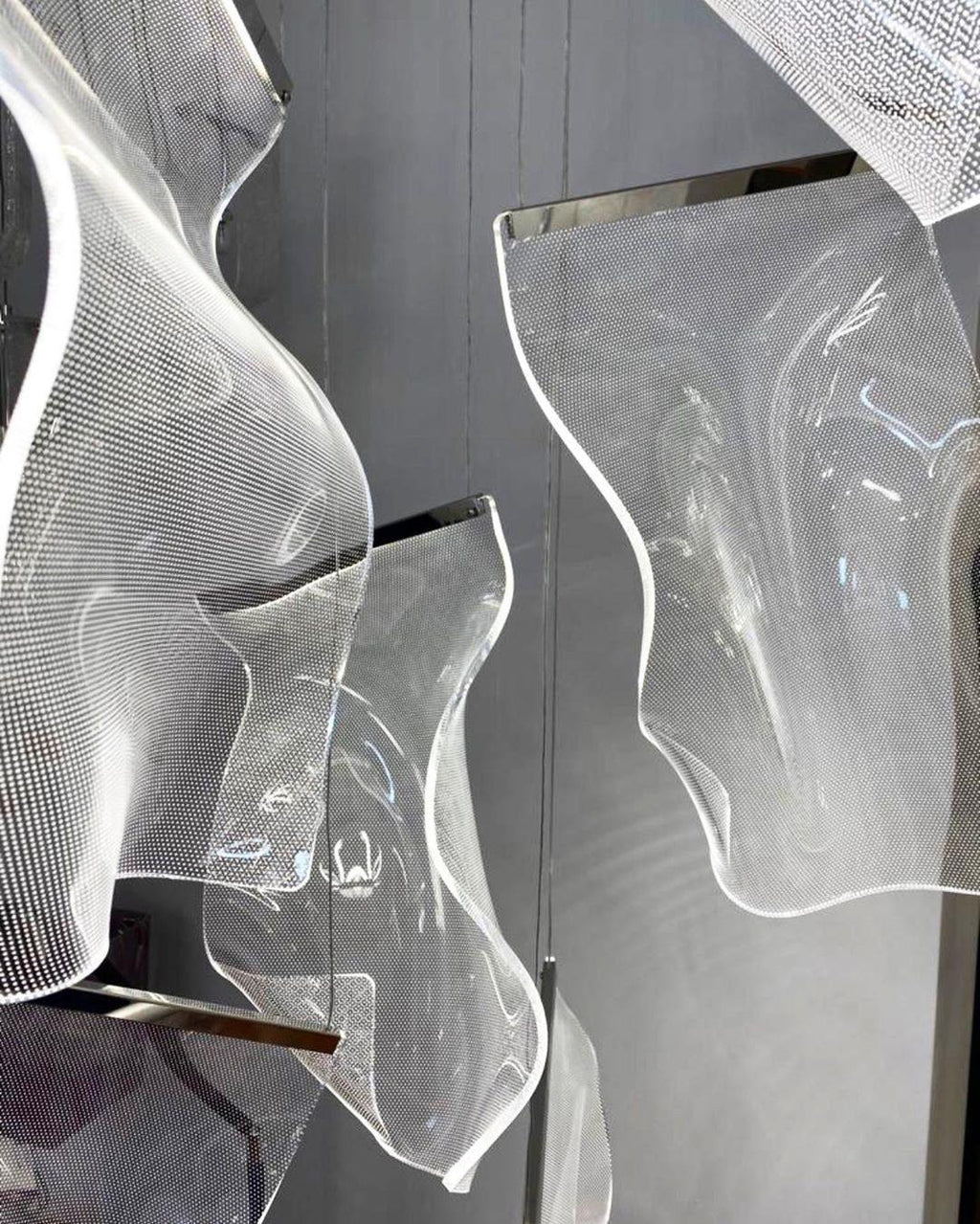 Lustra Chandelier Acrylic LED Abstract Floating - Neutralighting