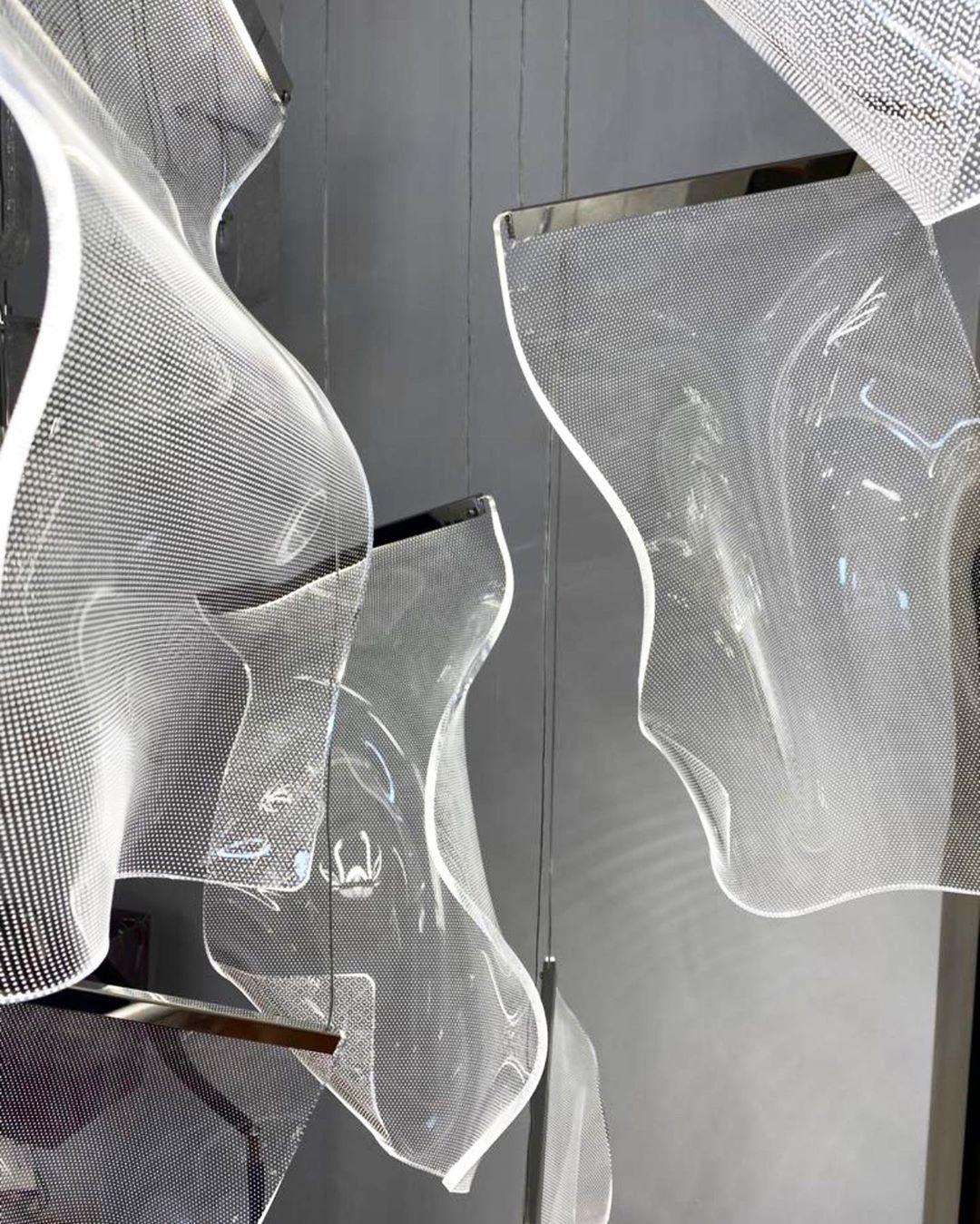 Lustra Chandelier Acrylic LED Abstract Floating - Neutralighting