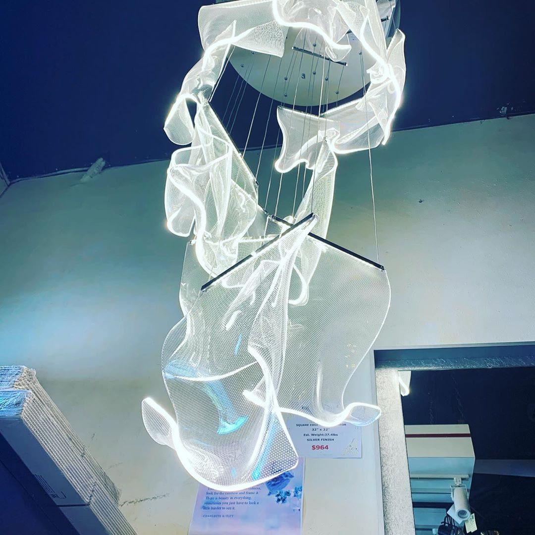 Lustra Chandelier Acrylic LED Abstract Floating - Neutralighting