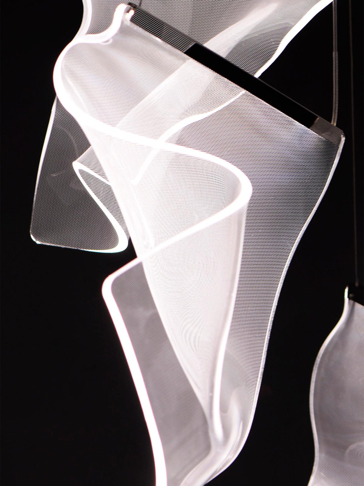 Lustra Chandelier Acrylic LED Abstract Floating - Neutralighting