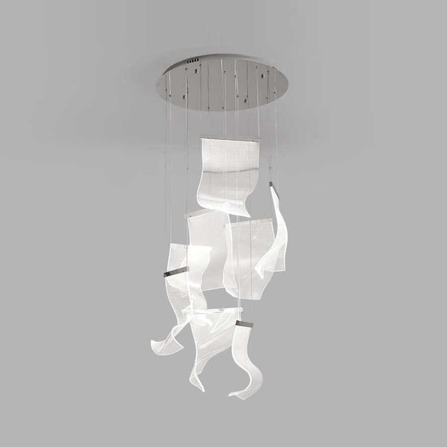Lustra Chandelier Acrylic LED Abstract Floating - Neutralighting