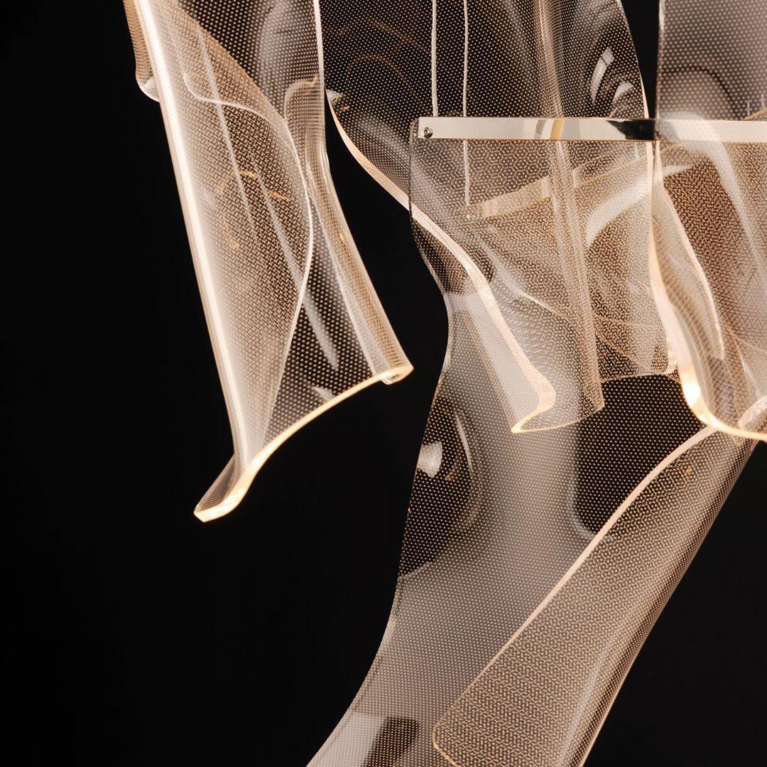 Lustra Chandelier Acrylic LED Abstract Floating - Neutralighting