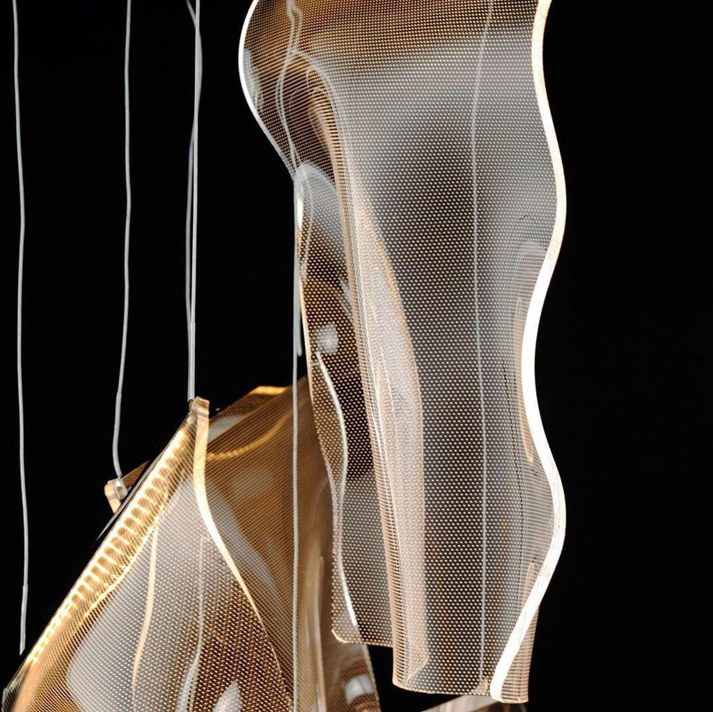 Lustra Chandelier Acrylic LED Abstract Floating - Neutralighting