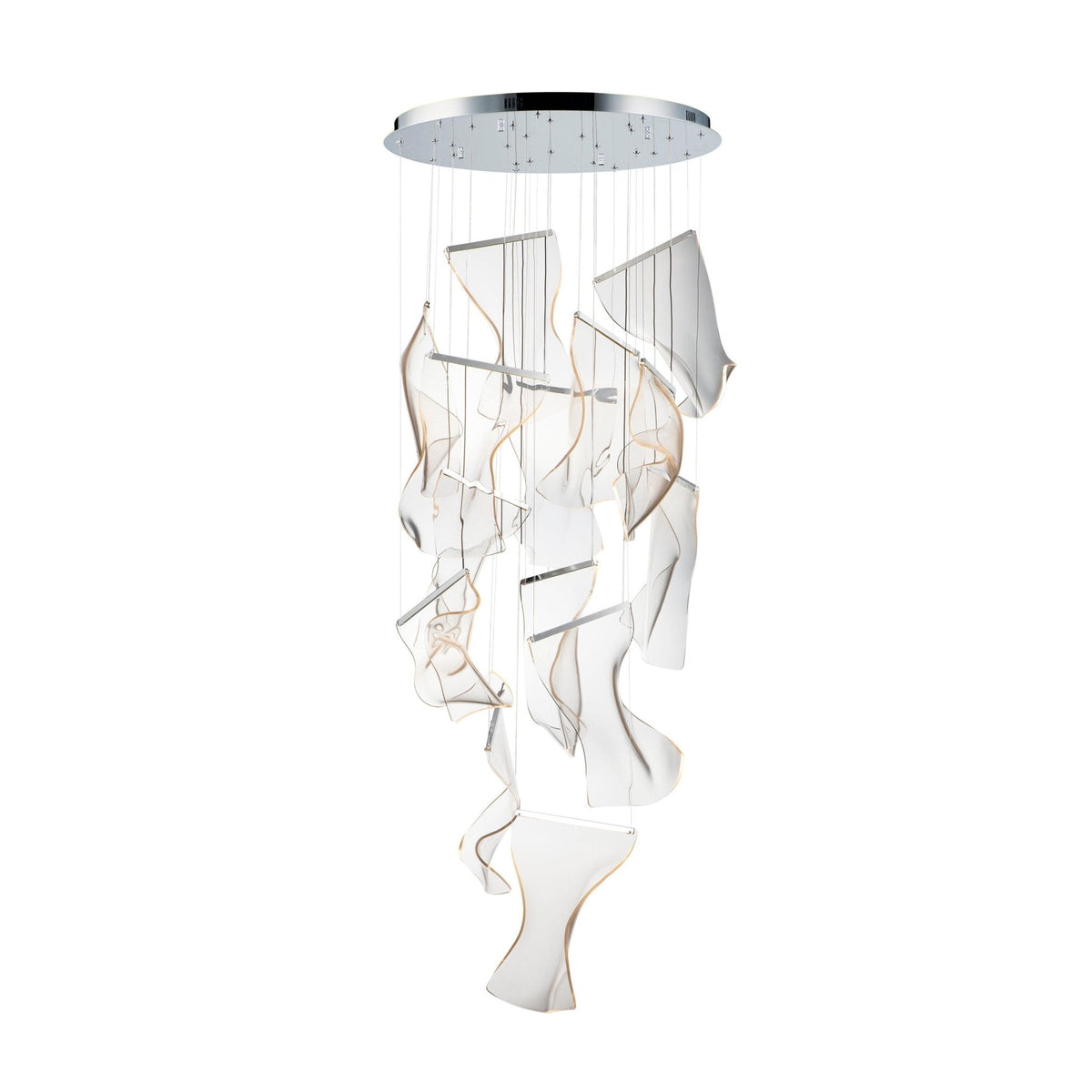 Lustra Chandelier Acrylic LED Abstract Floating - Neutralighting