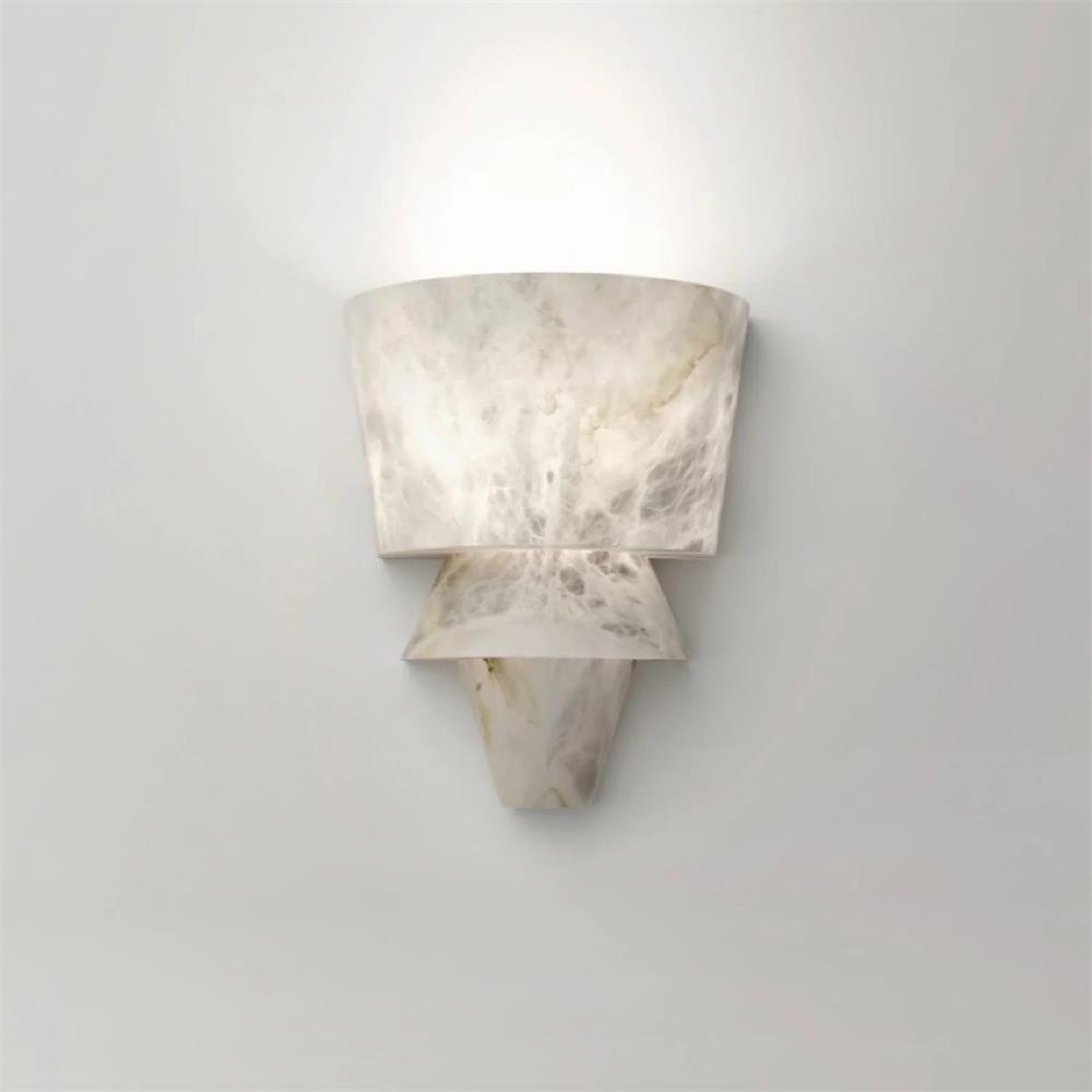 Elyon Applique Murale Élégante en Albâtre Blanc - Neutralighting
