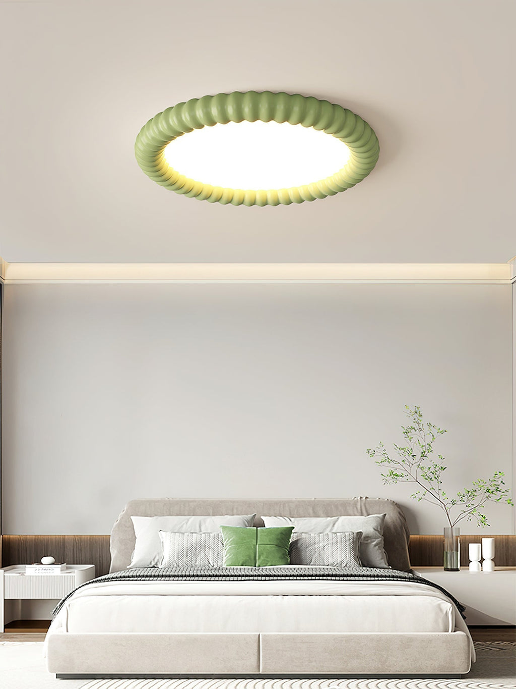 Ulire Lampe de Plafond en Résine Ondulée Art Nordique - Neutralighting