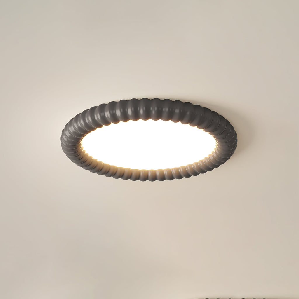 Ulire Lampe de Plafond en Résine Ondulée Art Nordique - Neutralighting