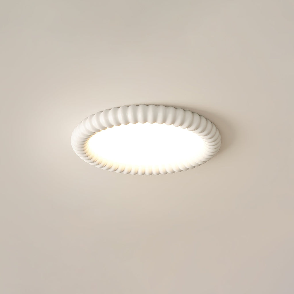 Ulire Lampe de Plafond en Résine Ondulée Art Nordique - Neutralighting