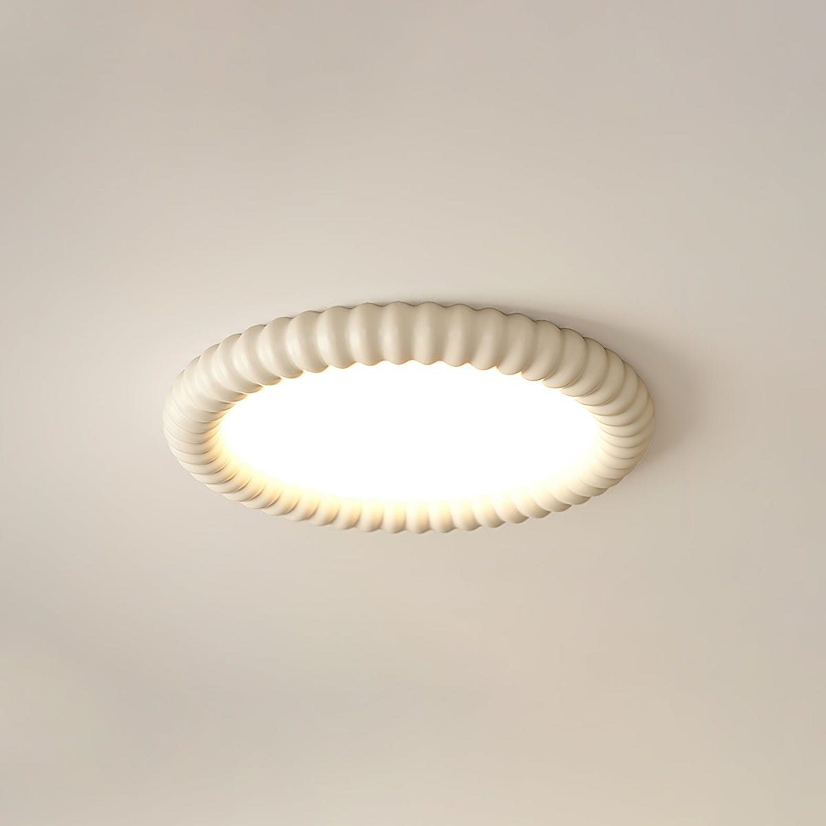 Ulire Lampe de Plafond en Résine Ondulée Art Nordique - Neutralighting