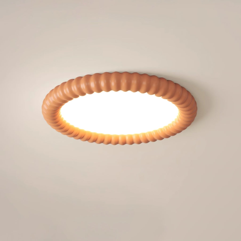 Ulire Lampe de Plafond en Résine Ondulée Art Nordique - Neutralighting