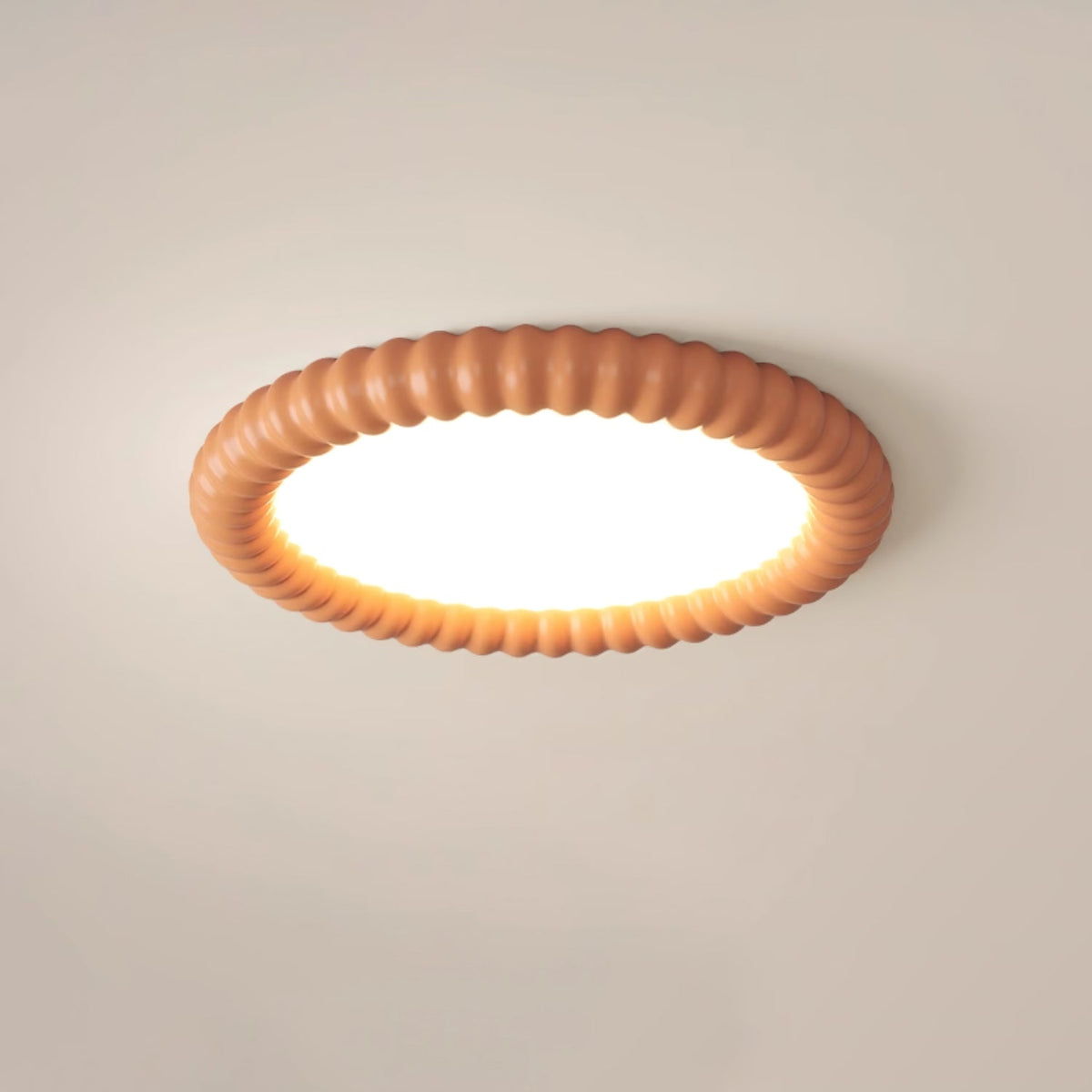 Ulire Lampe de Plafond en Résine Ondulée Art Nordique - Neutralighting