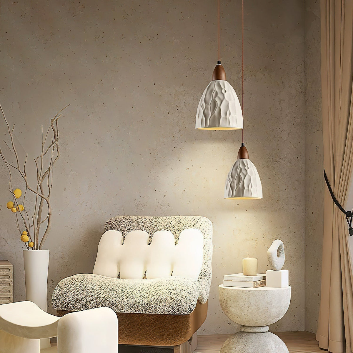 Osilora Suspension en Bois Ondulé Art Nordique Premium - Neutralighting