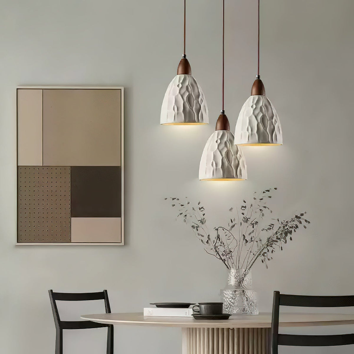 Osilora Suspension en Bois Ondulé Art Nordique Premium - Neutralighting
