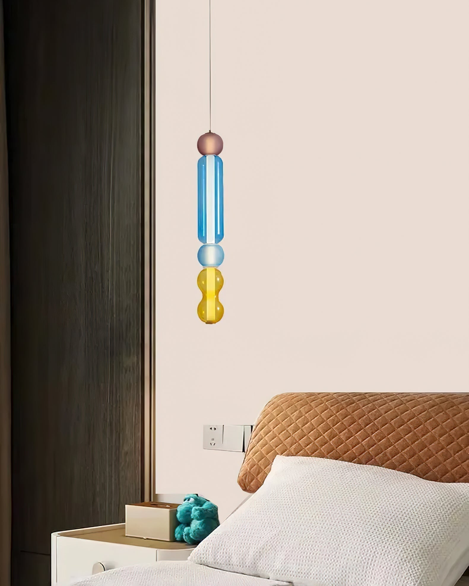 Lustra Suspension en Verre Coloré Moderne - Neutralighting
