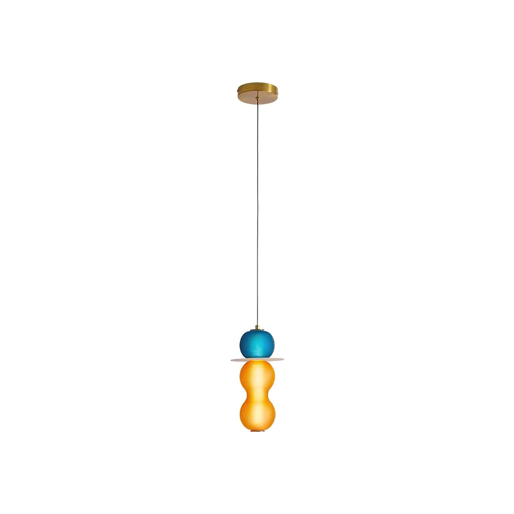 Lustra Suspension en Verre Coloré Moderne - Neutralighting