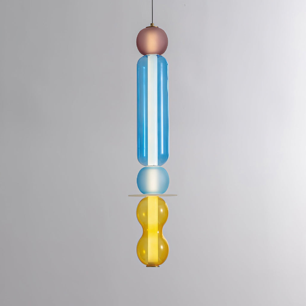 Lustra Suspension en Verre Coloré Moderne - Neutralighting