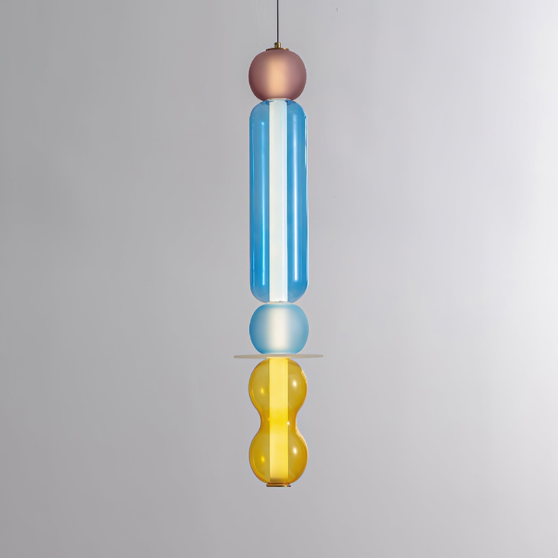 Lustra Suspension en Verre Coloré Moderne - Neutralighting