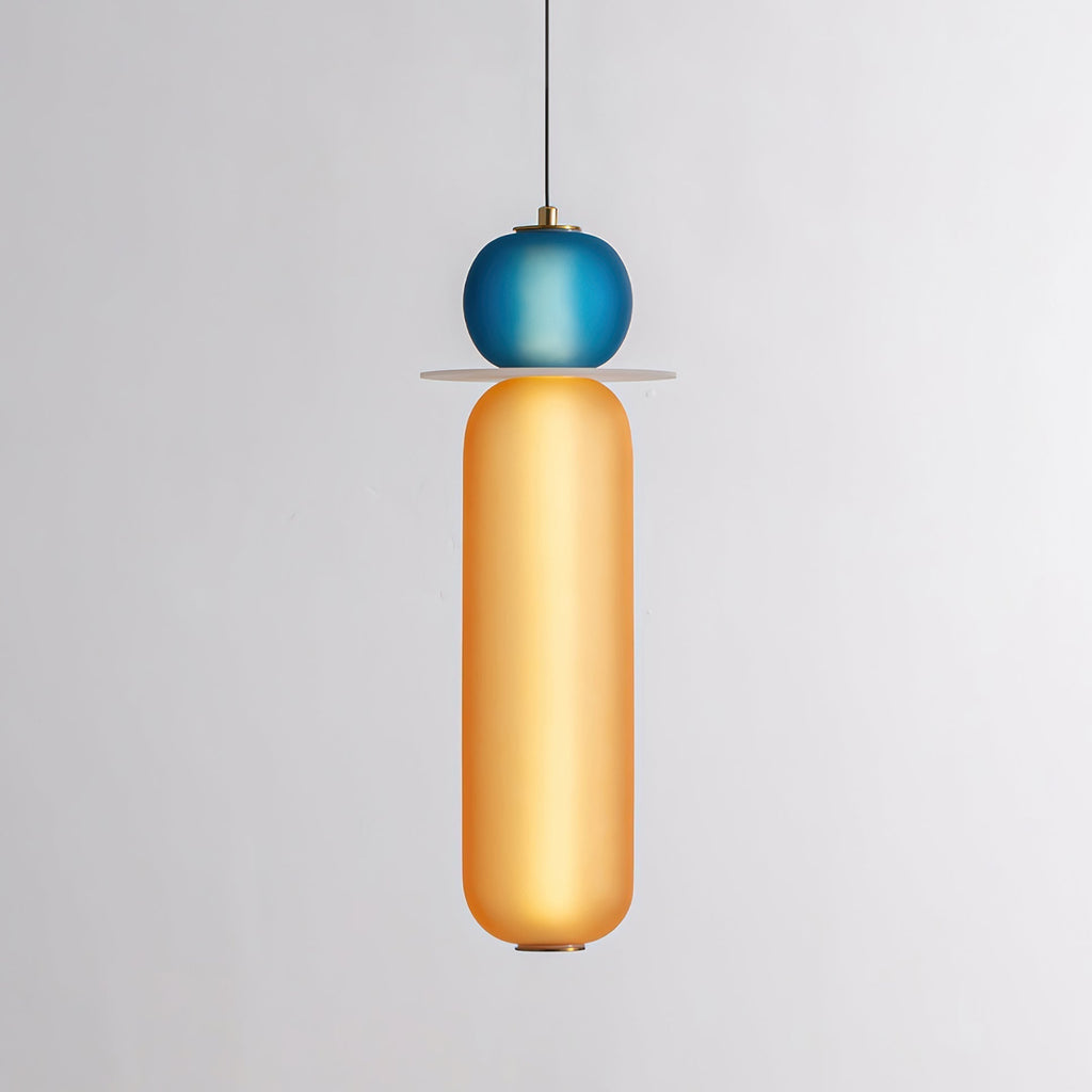 Lustra Suspension en Verre Coloré Moderne - Neutralighting