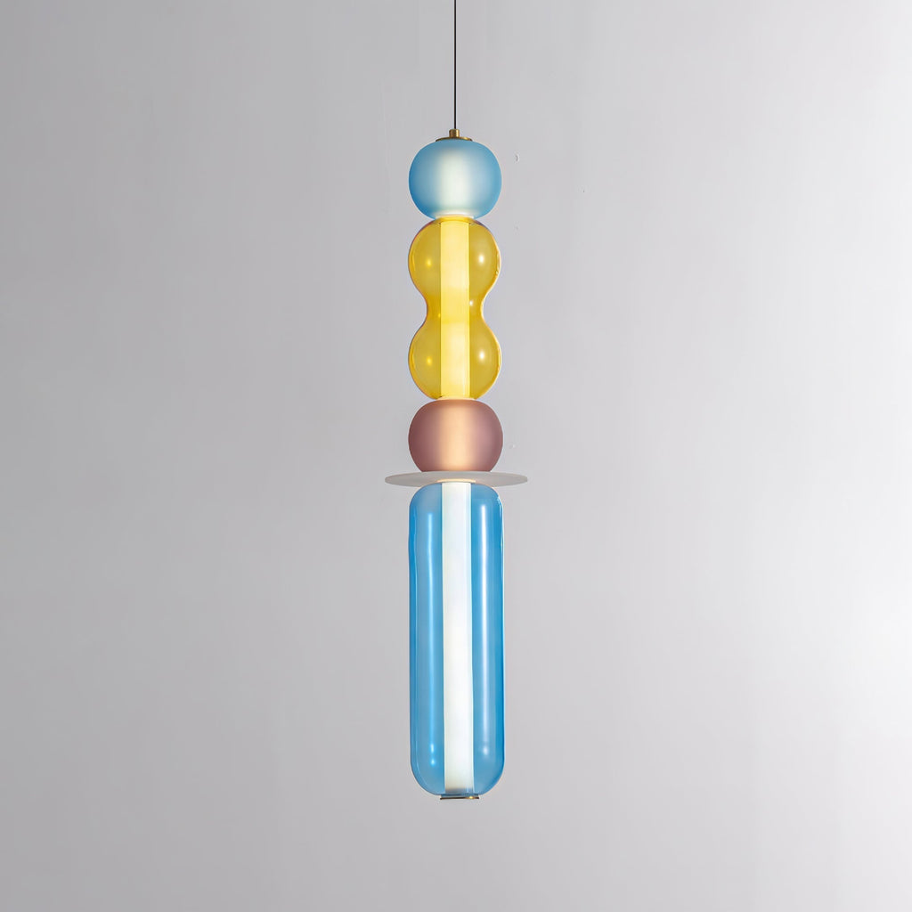 Lustra Suspension en Verre Coloré Moderne - Neutralighting