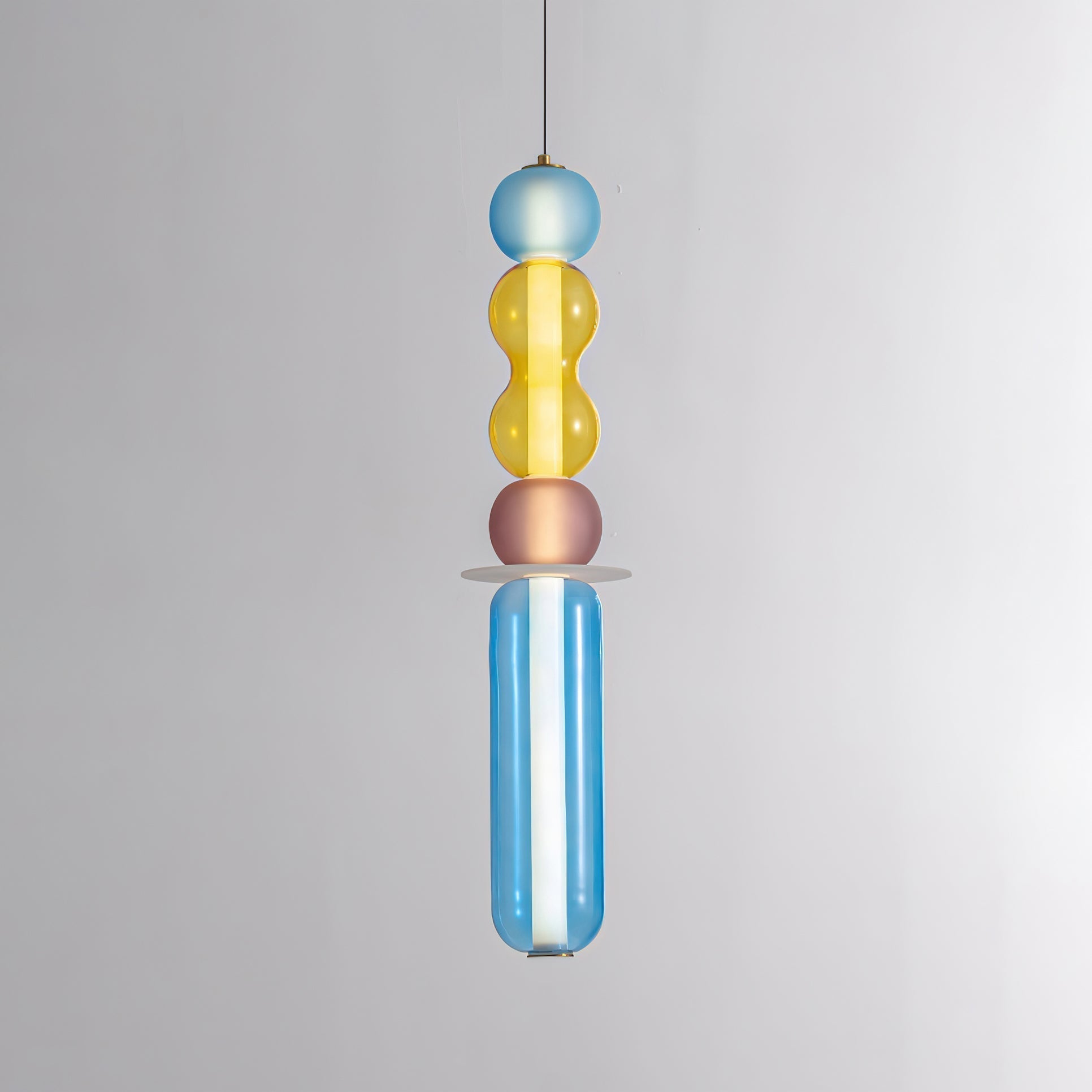 Lustra Suspension en Verre Coloré Moderne - Neutralighting